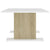 Coffee Table White and Sonoma Oak 103.5x60x40 cm Engineered Wood