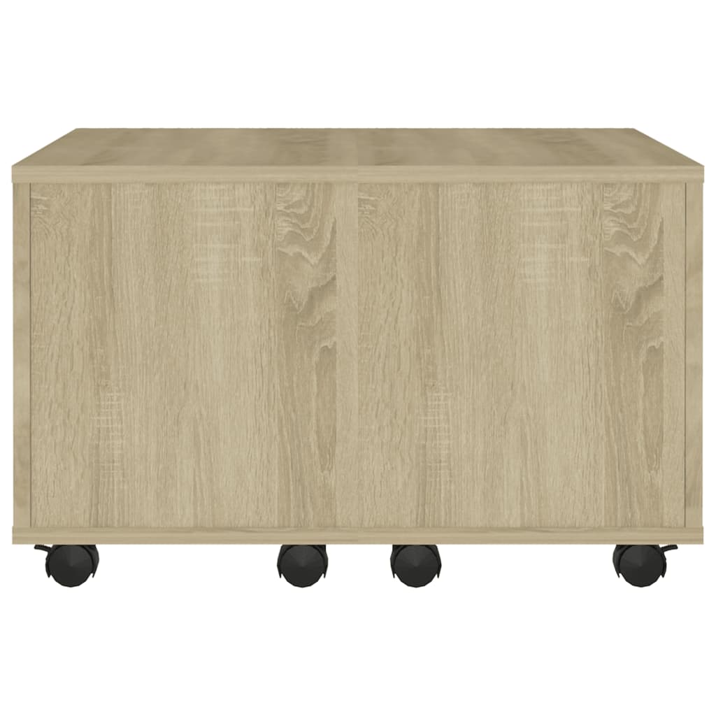 Coffee Table Sonoma Oak 60x60x38 cm Engineered Wood