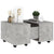 Coffee Table Concrete Grey 60x60x38 cm Engineered Wood