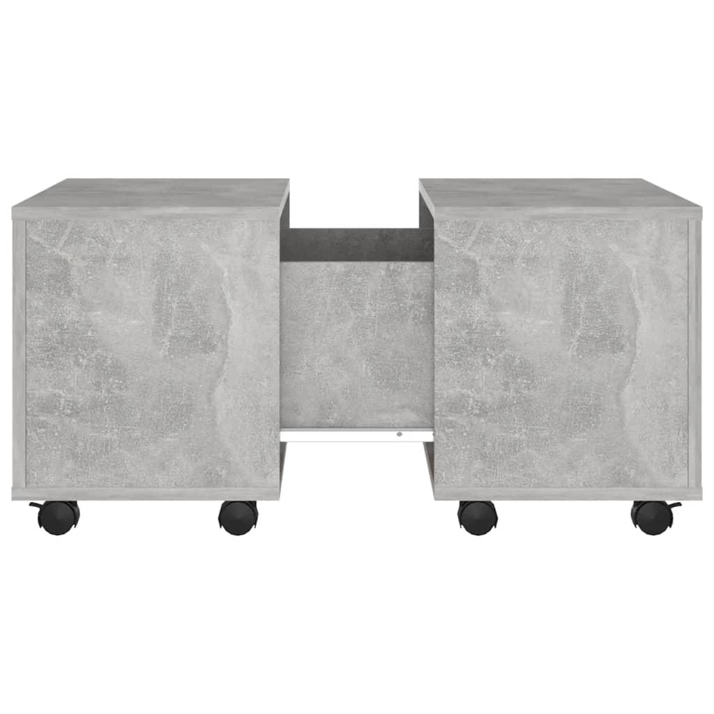 Coffee Table Concrete Grey 60x60x38 cm Engineered Wood