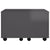 Coffee Table High Gloss Grey 60x60x38 cm Engineered Wood
