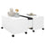 Coffee Table White 75x75x38 cm Engineered Wood