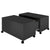 Coffee Table High Gloss Black 75x75x38 cm Engineered Wood