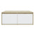 Coffee Table White and Sonoma Oak 80x80x31 cm Engineered Wood