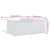 Coffee Table High Gloss White 80x80x31 cm Engineered Wood