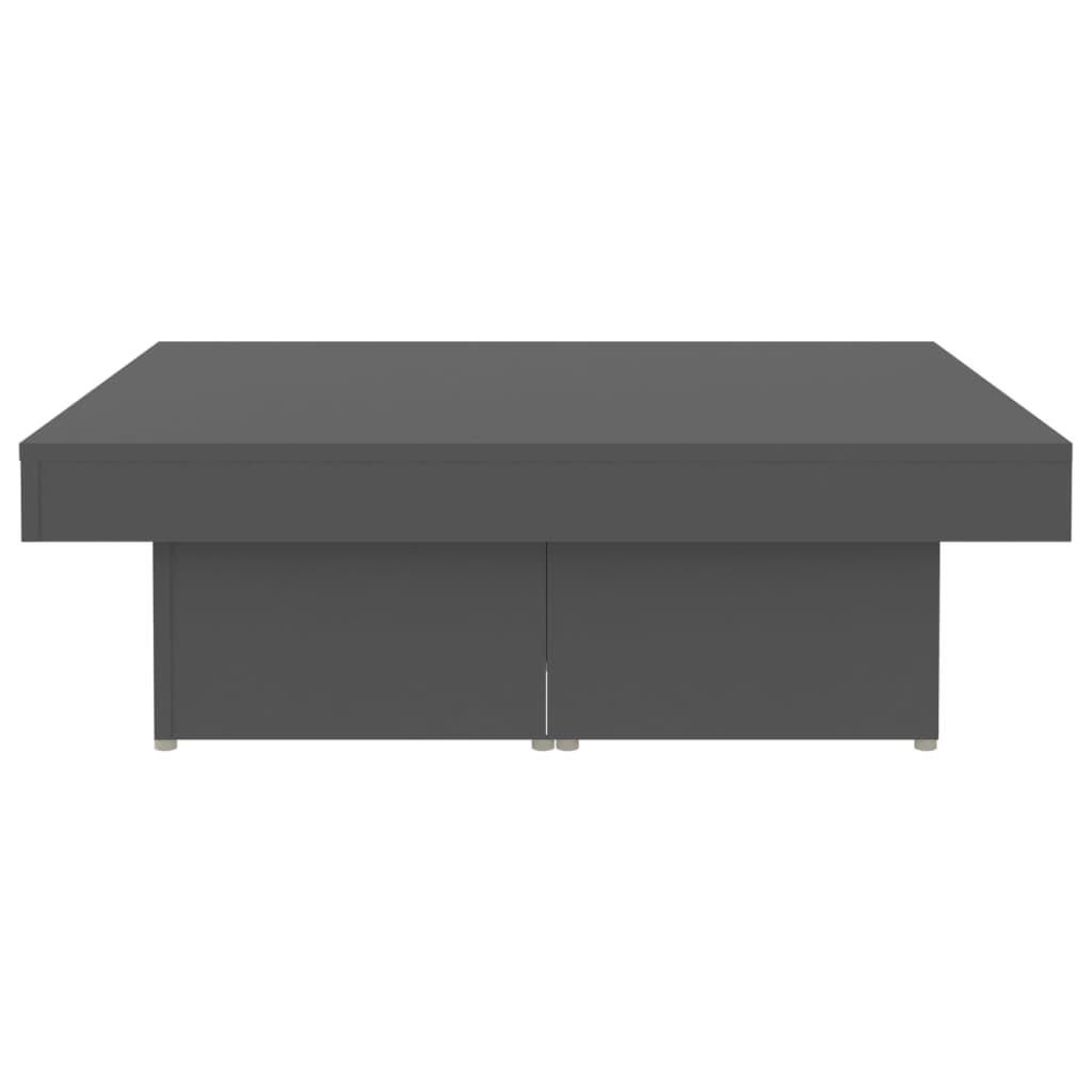 Coffee Table Grey 90x90x28 cm Engineered Wood