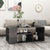 Coffee Table High Gloss Grey 100x50x40 cm Engineered Wood