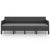 4-Seater Garden Sofa with Cushions Anthracite PP Rattan