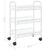 3-Tier Kitchen Trolley White 46x26x64 cm Iron