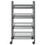 4-Tier Kitchen Trolley Black 46x26x85 cm Iron