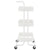 3-Tier Kitchen Trolley White 42x35x85 cm Iron and ABS