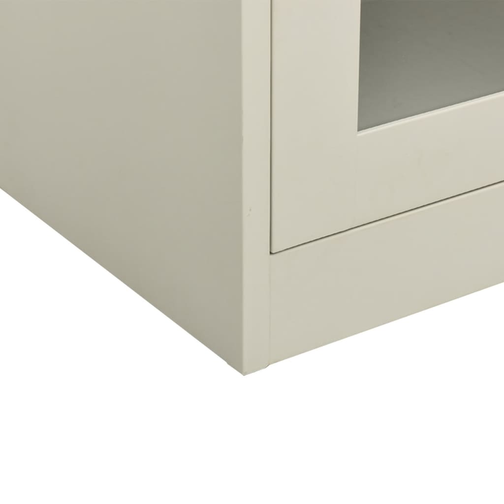 Office Cabinet Light Grey 90x40x105 cm Steel