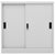 Office Cabinet with Sliding Door Light Grey 90x40x90 cm Steel
