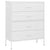 Chest of Drawers White 80x35x101.5 cm Steel