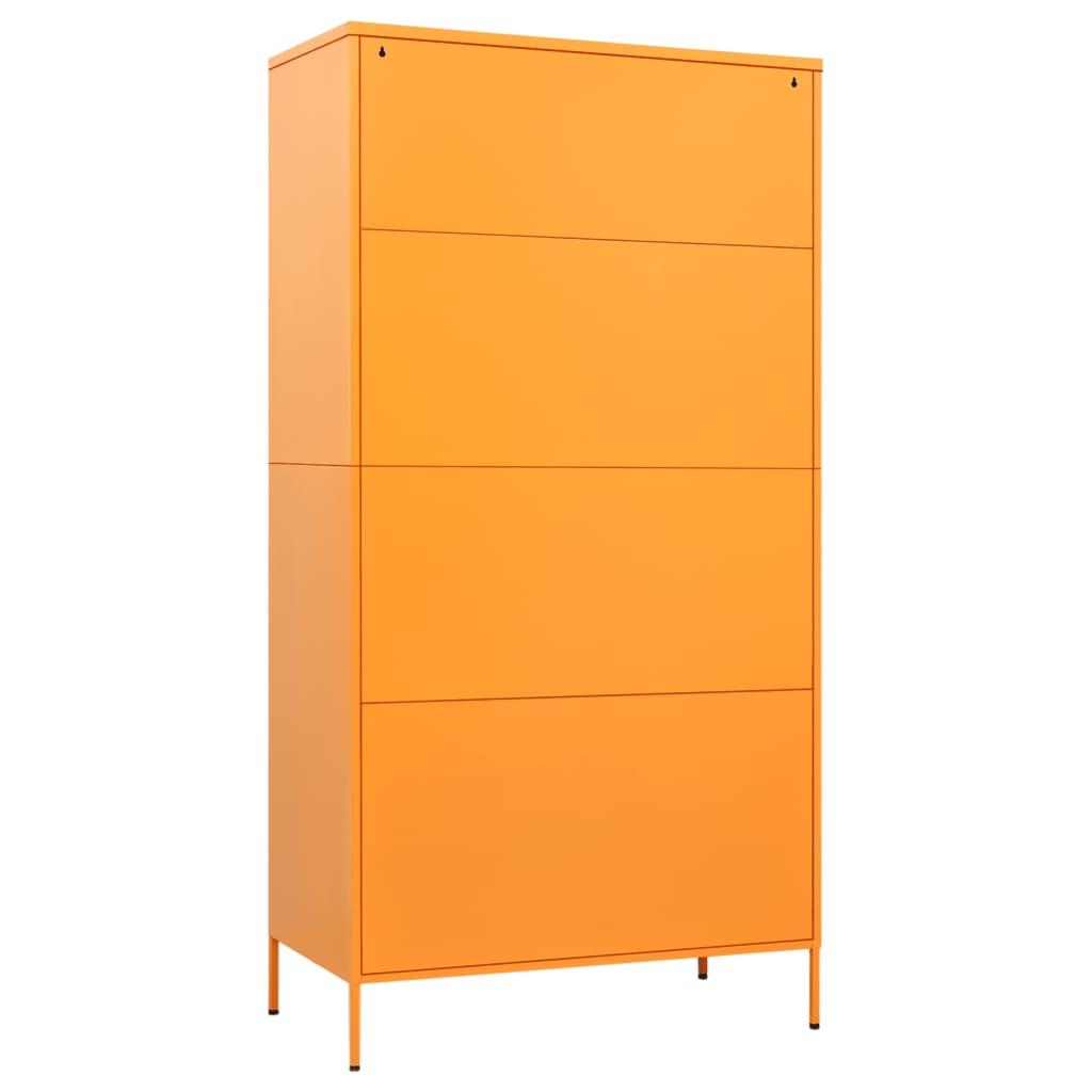 Wardrobe Mustard Yellow 90x50x180 cm Steel