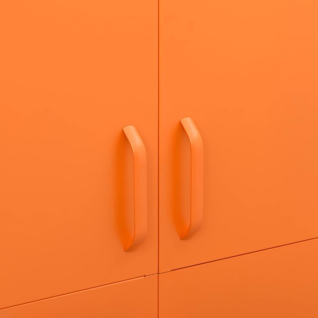 Wardrobe Orange 90x50x180 cm Steel