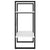 2-Tier Book Cabinet White 60x30x70 cm Engineered Wood