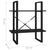 2-Tier Book Cabinet Black 60x30x70 cm Engineered Wood