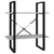 2-Tier Book Cabinet Concrete Grey 60x30x70 cm Engineered Wood