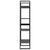 4-Tier Book Cabinet Grey 60x30x140 cm Engineered Wood