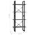 4-Tier Book Cabinet Grey 60x30x140 cm Engineered Wood