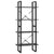 4-Tier Book Cabinet Grey 60x30x140 cm Solid Pine Wood
