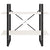 2-Tier Book Cabinet White 80x30x70 cm Solid Pine Wood