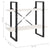 2-Tier Book Cabinet White 80x30x70 cm Solid Pine Wood