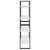 4-Tier Book Cabinet White 80x30x140 cm Engineered Wood