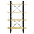 4-Tier Book Cabinet 80x30x140 cm Solid Pine Wood