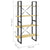 4-Tier Book Cabinet 80x30x140 cm Solid Pine Wood