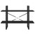 2-Tier Book Cabinet Black 100x30x70 cm Engineered Wood
