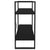 2-Tier Book Cabinet Black 100x30x70 cm Engineered Wood