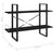 2-Tier Book Cabinet Black 100x30x70 cm Engineered Wood