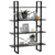 4-Tier Book Cabinet Grey 100x30x140 cm Engineered Wood