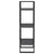 3-Tier Book Cabinet Grey 40x30x105 cm Solid Pinewood