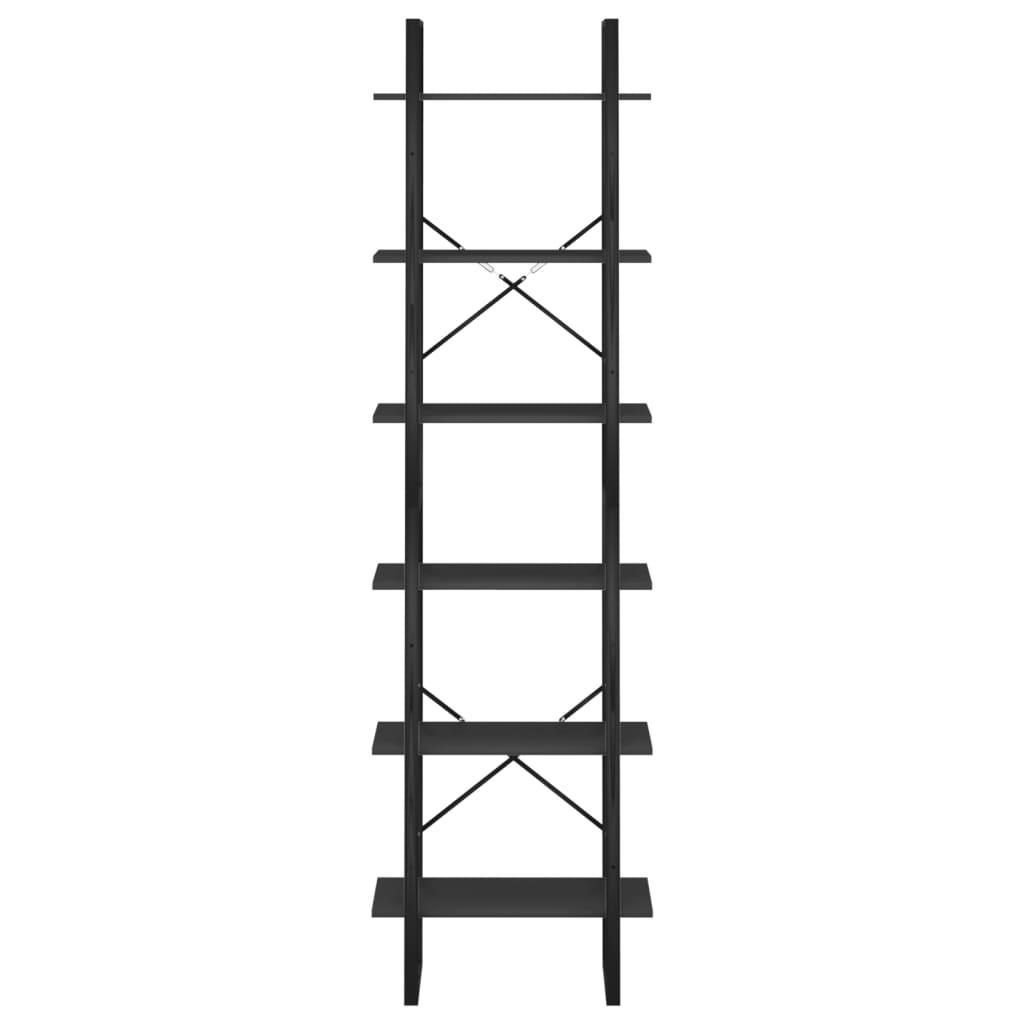 Storage Shelf Black 60x30x210 cm Engineered Wood