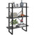 3-Tier Book Cabinet Grey 80x30x105 cm Solid Pine Wood