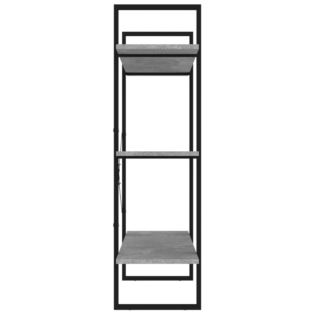 Book Cabinet Concrete Grey 100x30x105 cm Engineered Wood