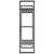 Book Cabinet Concrete Grey 100x30x105 cm Engineered Wood