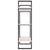 3-Tier Book Cabinet White 100x30x105 cm Solid Pine Wood