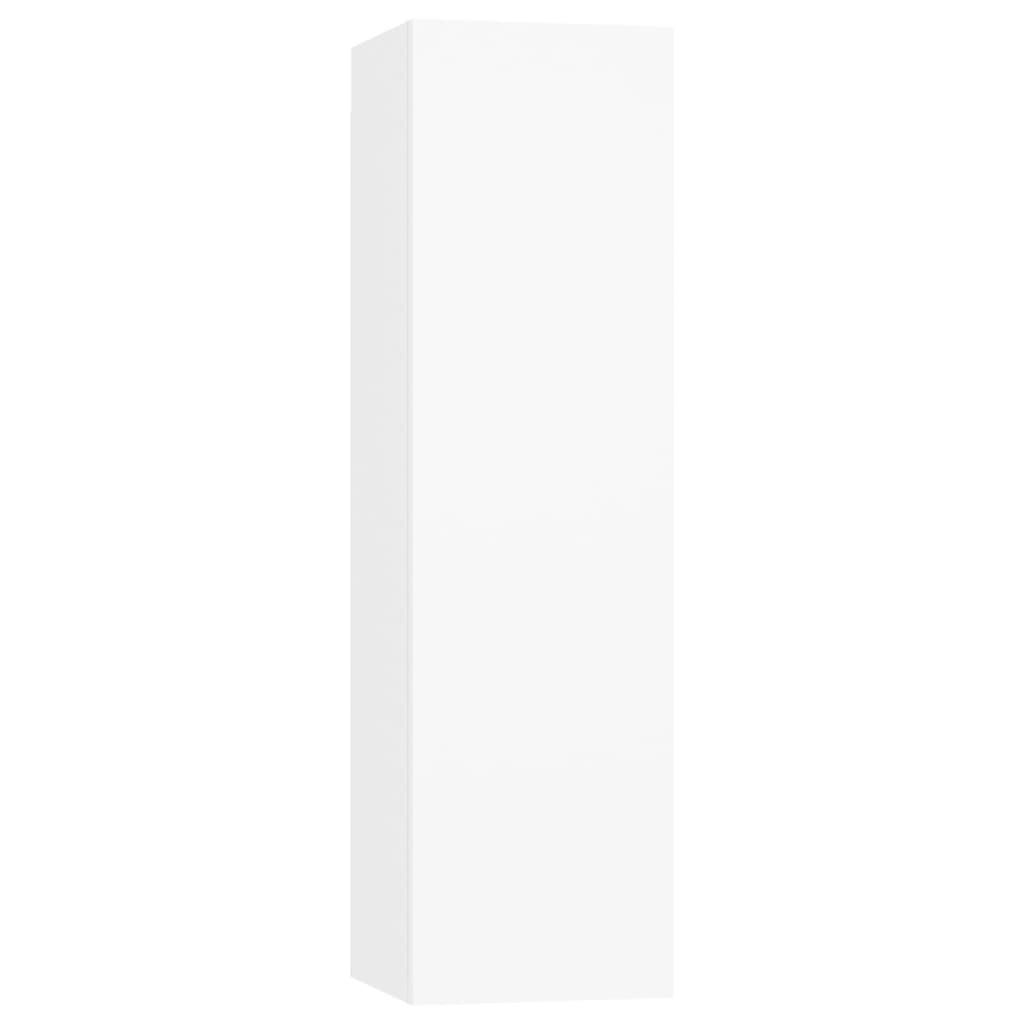 TV Cabinets 4 pcs White 30.5x30x110 cm Engineered Wood