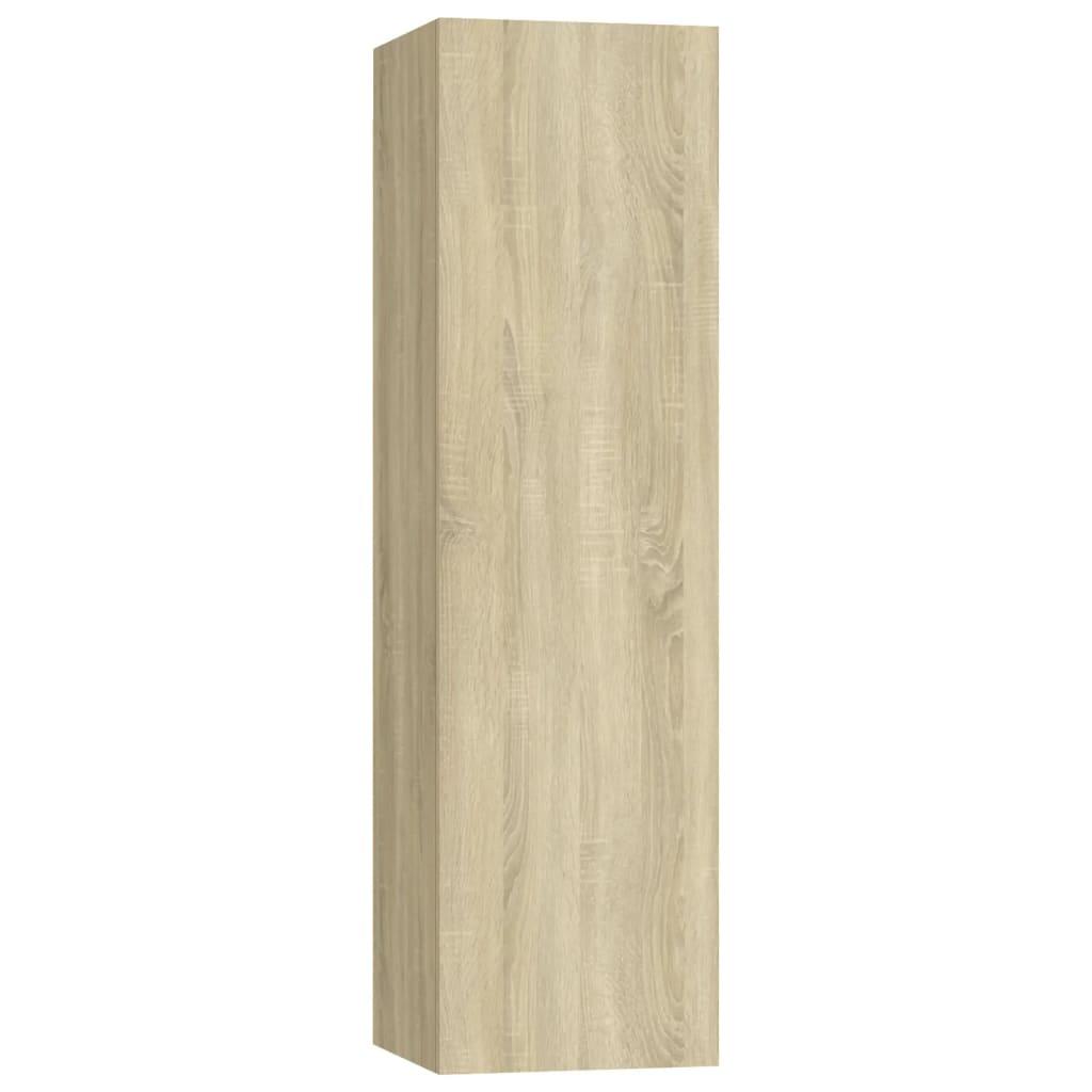 3 Piece TV Cabinet Set Sonoma Oak Engineered Wood
