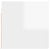 Bedside Cabinet High Gloss White 30.5x30x30 cm Engineered Wood