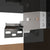 Bedside Cabinet High Gloss Black 30.5x30x30 cm Engineered Wood