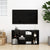Shoe Bench Black 103x30x55 cm Engineered Wood