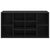 Shoe Bench Black 103x30x55 cm Engineered Wood