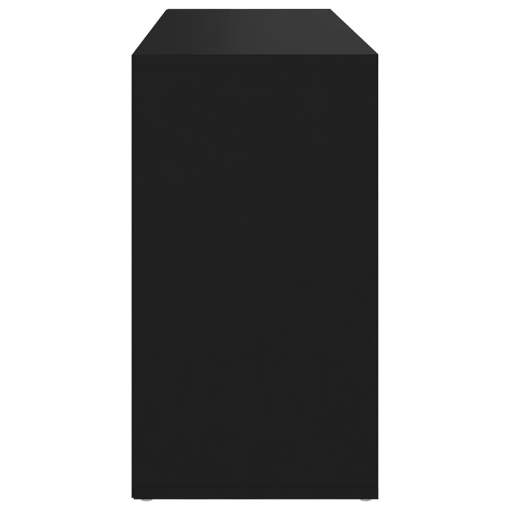 Shoe Bench Black 103x30x55 cm Engineered Wood