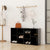 Shoe Bench Black 103x30x55 cm Engineered Wood