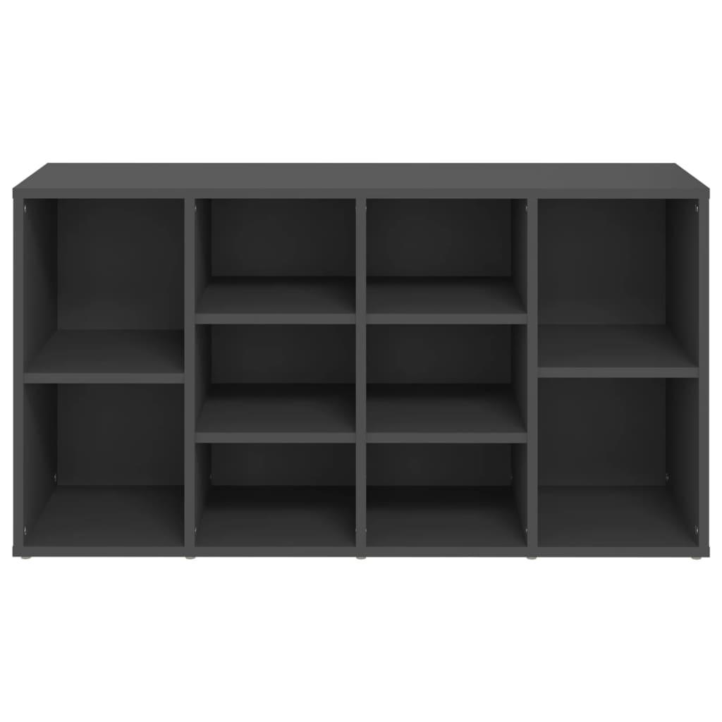 Shoe Bench Grey 103x30x55 cm Engineered Wood